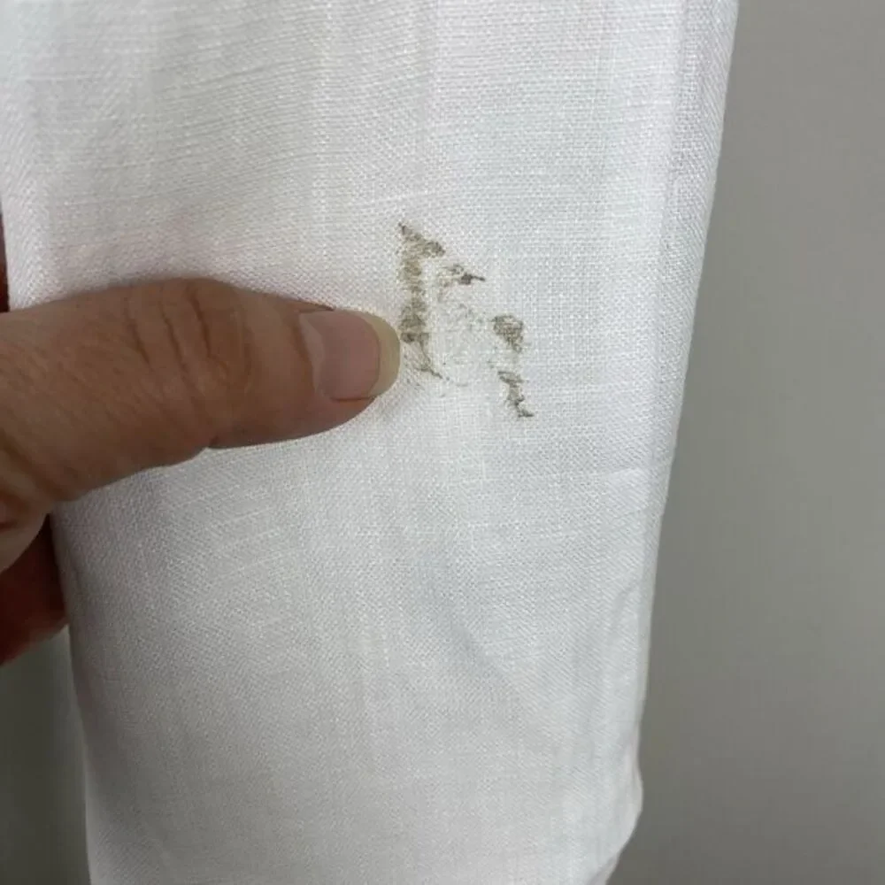 J Crew White Wide Leg Essential Pant Linen Sz 14 TALL Old Money Minimalist - Picture 9 of 10